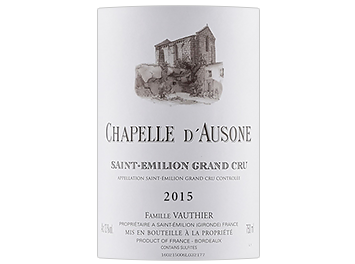 Château Ausone - Saint-Emilion Grand Cru - Chapelle d'Ausone - Rouge - 2015