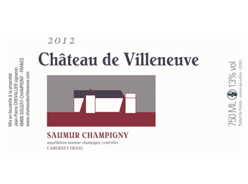 Château de Villeneuve - Saumur Champigny - Rouge - 2012