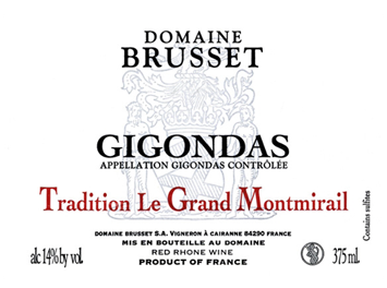 Domaine Brusset - Gigondas - Tradition Le Grand Montmirail - Rouge - 2014