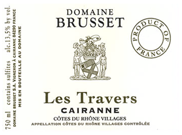 Domaine Brusset - Côtes du Rhône Villages Cairanne - Les Travers - Blanc - 2016