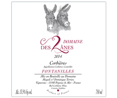 Domaine des 2 Ânes - Corbières - Fontanilles - Rouge - 2014