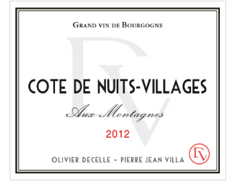 Decelle-Villa - Côte de Nuits Villages - Aux Montagnes - Rouge - 2012