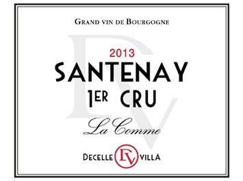 Decelle-Villa - Santenay - 1er Cru La Comme - Blanc - 2013