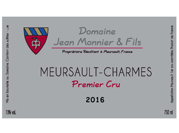 Domaine Jean Monnier & Fils - Meursault 1er Cru - Les Charmes - Blanc - 2016