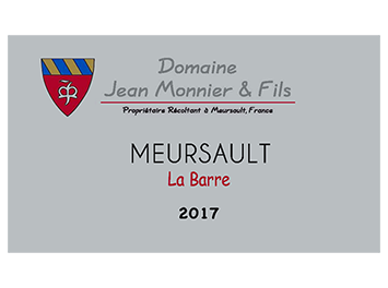 Domaine Jean Monnier & Fils - Meursault - La Barre - Blanc - 2017