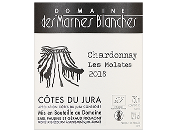 Domaine des Marnes Blanches - Côtes du Jura - Chardonnay Les Molates - Blanc - 2018