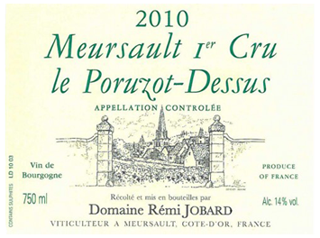 Domaine Remi Jobard - Meursault  Premier Cru - Poruzot Dessus - Blanc - 2007