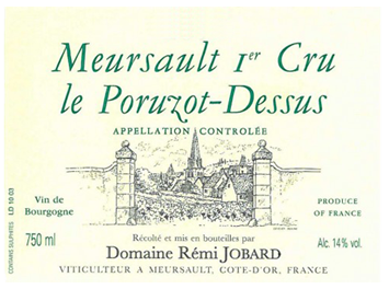 Domaine Remi Jobard - Meursault Premier Cru - Le Poruzot Dessus - Blanc - 2009