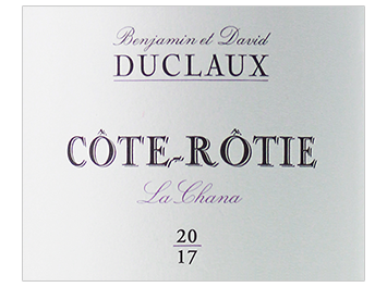 Domaine Benjamin et David Duclaux - Côte Rôtie - La Chana - Rouge - 2017