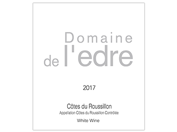 Domaine de l'edre - Côtes du Roussillon - Blanc - 2017