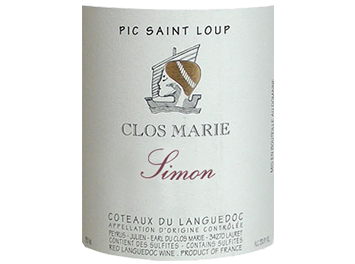 Clos Marie - Coteaux du Languedoc Pic Saint-Loup - Simon - Rouge - 2013