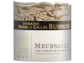 Domaine Henri et Gilles Buisson - Meursault - Les Climats de Marguerite - Blanc  - 2015