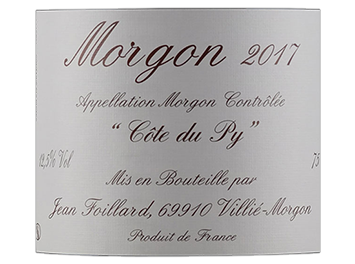 Domaine Jean Foillard - Morgon - Côte du Py - Rouge - 2017