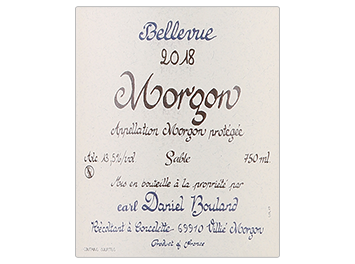 Domaine Daniel Bouland - Morgon - Bellevue Sable - Rouge - 2018