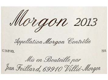 Domaine Jean Foillard - Morgon - Rouge - 2013