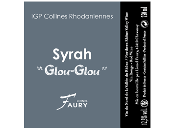 Domaine Faury - IGP Collines Rhodaniennes - Syrah Glou-Glou - Rouge - 2016