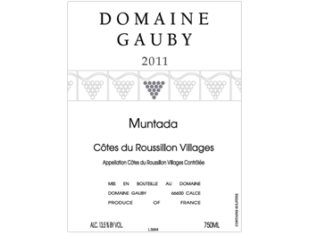 Domaine Gauby - Côtes du Roussillon Villages - Muntada - Rouge - 2011