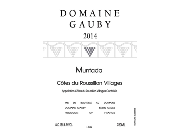 Domaine Gauby - Côtes du Roussillon Villages - Muntada - Rouge - 2014