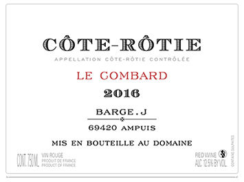 Domaine Gilles Barge - Côte-Rôtie - Le Combard - Rouge - 2016