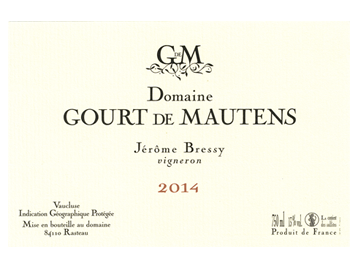 Domaine Gourt de Mautens - IGP Vaucluse - Blanc - 2014