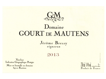 Domaine Gourt de Mautens - IGP Vaucluse - Rouge - 2013