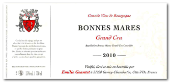 Emilie Geantet - Bonnes Mares Grand Cru - Rouge - 2010