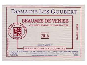 Domaine Les Goubert - Beaumes de Venise - Rouge - 2015