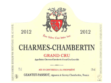 Domaine Geantet Pansiot - Charmes-Chambertin - Rouge - 2012