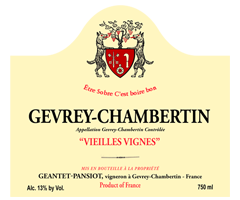 Domaine Geantet-Pansiot - Gevrey-Chambertin - Vieilles Vignes - Rouge - 2017