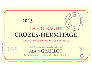 Domaine Alain Graillot - Crozes-Hermitage - La Guiraude - Rouge - 2013