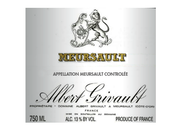 Domaine Albert Grivault - Meursault - Blanc - 2009