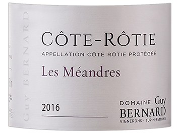 Domaine Guy Bernard - Côte-Rôtie - Les Méandres - Rouge - 2016