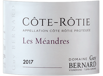 Domaine Guy BERNARD - Côte Rôtie AOC - Les Méandres - Rouge - 2017