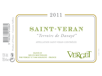 Verget  - Saint-Véran - Terroir de Davayé - Blanc - 2011