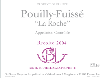 Domaine Guffens-Heynen - Pouilly-Fuissé - La Roche - Blanc - 2004