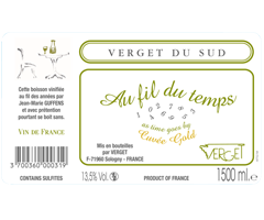 Verget du Sud - Vin de France - Au Fil du Temps Gold - Magnum - Blanc