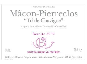 Verget - Domaine Guffens-Heynen - Mâcon-Pierreclos - Tri de Chavigne - Blanc - 2009