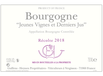 Domaine Guffens-Heynen - Bourgogne - Jeunes Vignes et Derniers Jus - Blanc - 2018