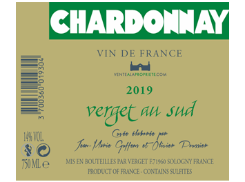 Verget au Sud - Vin de France - Chardonnay - Blanc - 2019