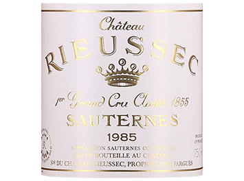 Château Rieussec - Sauternes - 1er Cru Classé en 1855 - Blanc - 1985