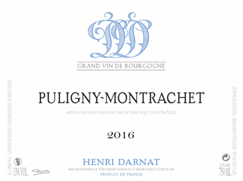 Domaine Henri Darnat - Puligny-Montrachet - Blanc - 2016