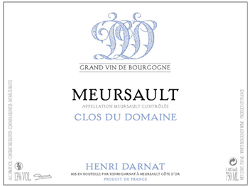 Domaine Henri Darnat - Meursault - Clos du Domaine - Blanc - 2017