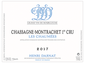 Domaine Henri Darnat - Chassagne-Montrachet 1er cru - Les Chaumées - Blanc - 2017