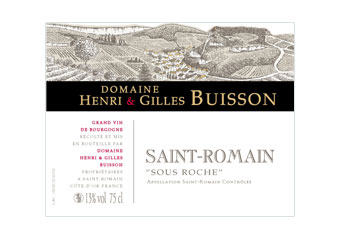 Domaine Henri et Gilles Buisson - Saint Romain - Sous Roche Rouge 2010