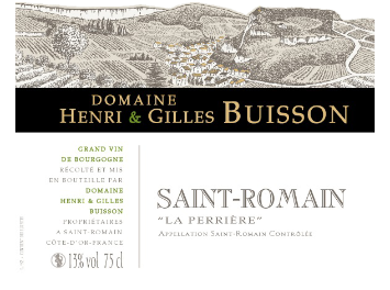 Domaine Henri et Gilles Buisson - Saint-Romain - La Perrière - Blanc 2013