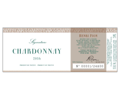 Maison Henri Pion - IGP Méditerranée - Chardonnay Signature - Blanc - 2016