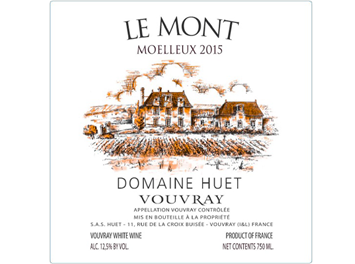 Domaine Huet - Vouvray - Moelleux Le Mont - Blanc - 2015