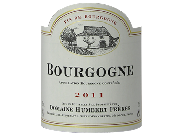 Domaine Humbert Frères - Bourgogne - Pinot Noir - Rouge - 2011