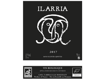 Domaine Ilarria - Irouléguy - Ilarria - Sans Sulfites ajoutés - Rouge - 2017