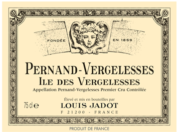 Louis Jadot - Pernand-Vergelesses 1er cru - Ile des vergelesses - Rouge - 2016